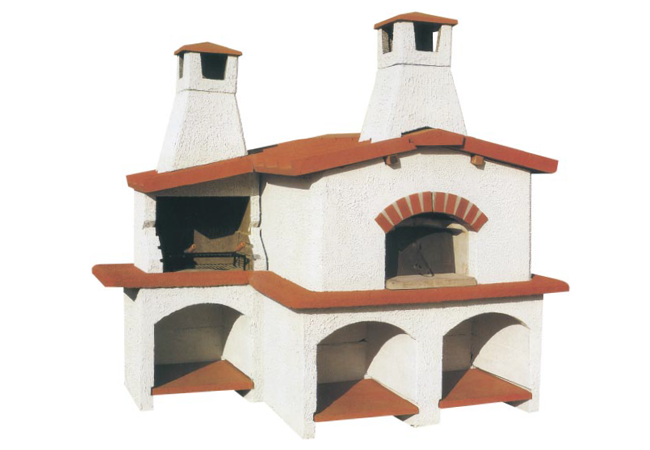 Grill barbecue forni da giardino : attrezzature per pizzerie e ... Barbecue forno a legna