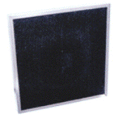 Flat filter with activated carbon 50 x 50