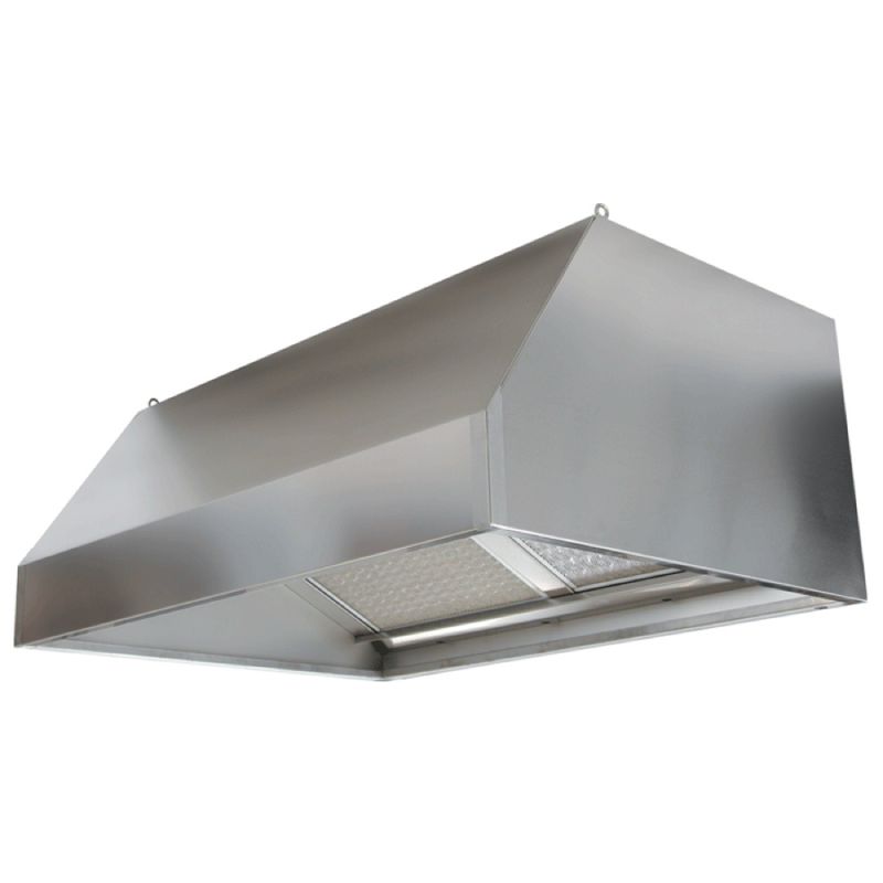 Hoods with activated carbon wall